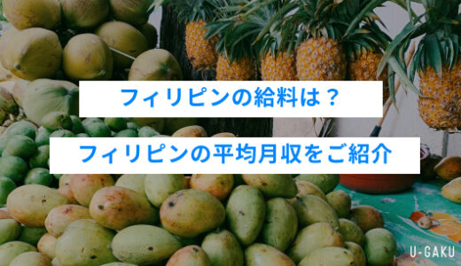 フィリピンの給料は？フィリピンの平均月収をご紹介