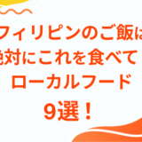 フィリピンのご飯は 絶対にこれを食べて！ ローカルフード 9選！