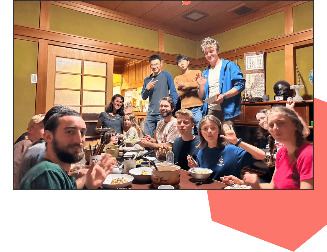 外国人講師とホームステイ型で滞在