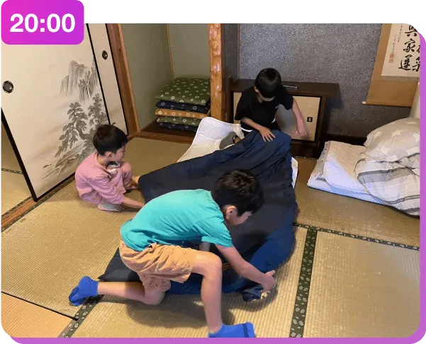 お風呂、自由時間