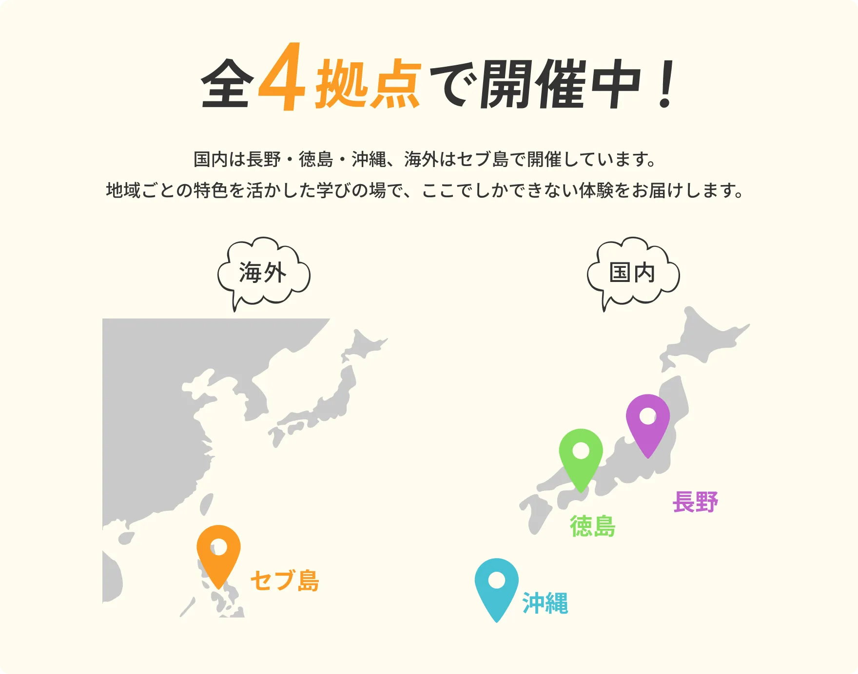 全4拠点で開催中！