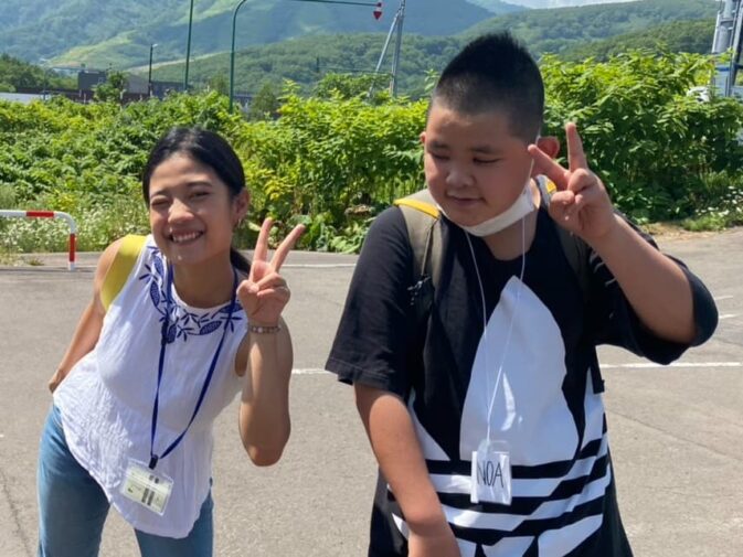 ニセコ留学での生徒の写真