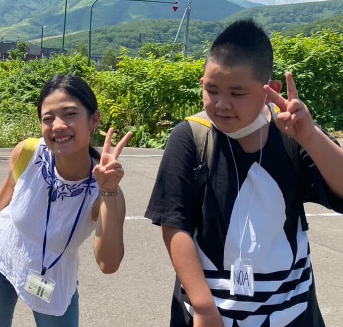 ニセコ留学での生徒の写真